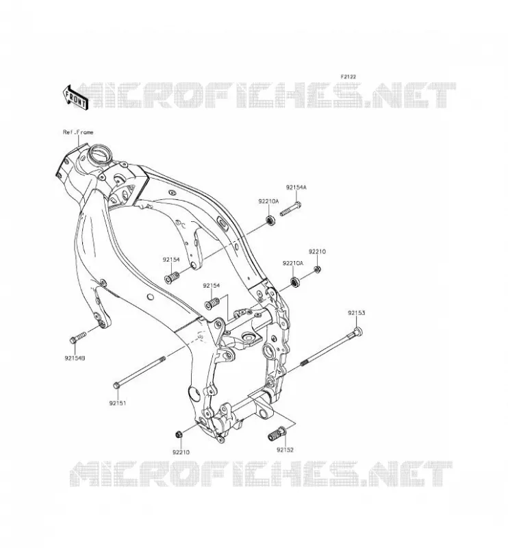 ENGINE MOUNT Kawasaki MOTOS 636 2014 NINJA ZX-6R ABS  ZX636FEF