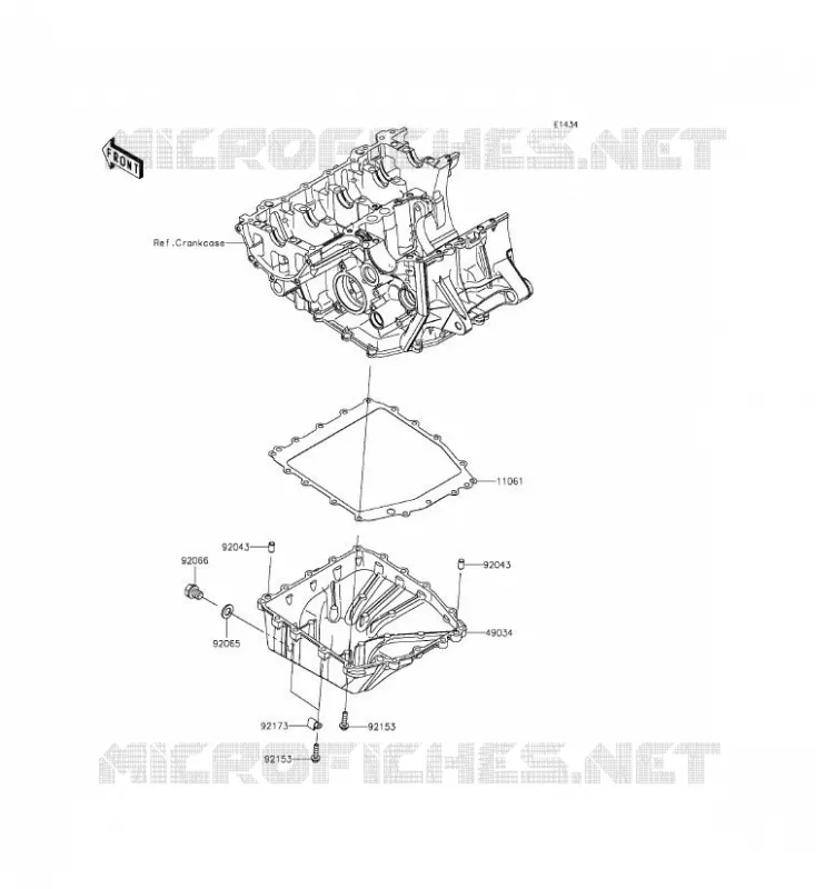 OIL PAN Kawasaki MOTOS 636 2014 NINJA ZX-6R ABS  ZX636FEF