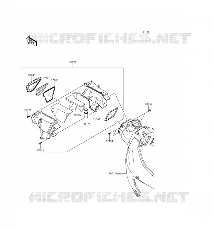 DUCT Kawasaki MOTOS 636 2014 NINJA ZX-6R ABS  ZX636FEF