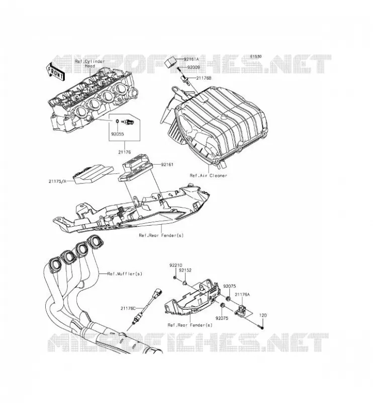FUEL INJECTION Kawasaki MOTOS 636 2015 NINJA ZX-6R ABS  ZX636FFF