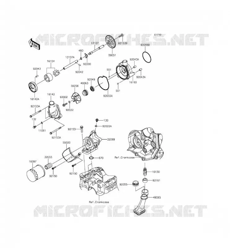 OIL PUMP Kawasaki MOTOS 636 2015 NINJA ZX-6R ABS  ZX636FFF