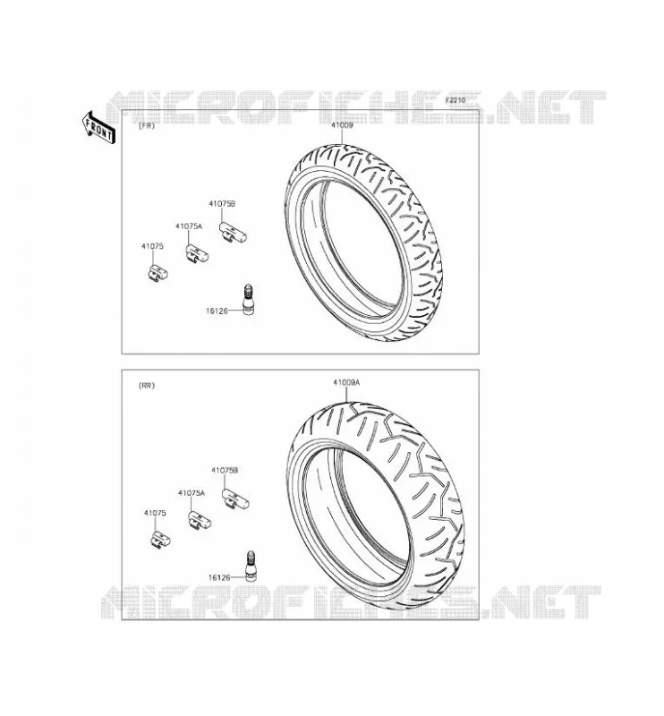 TIRES Kawasaki MOTOS 636 2015 NINJA ZX-6R ABS  ZX636FFF