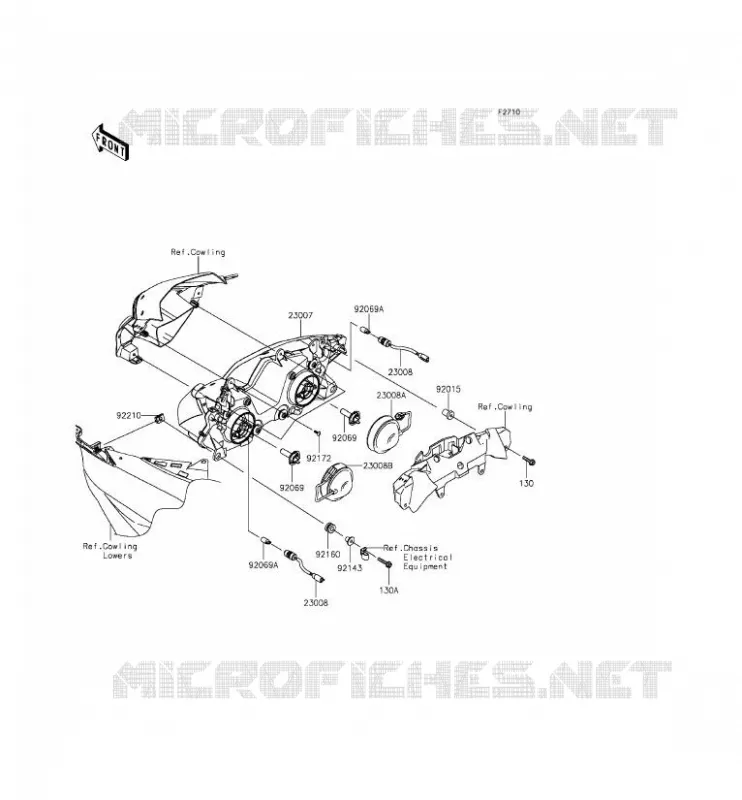 LENS(S) Kawasaki MOTOS 636 2015 NINJA ZX-6R ABS  ZX636FFF