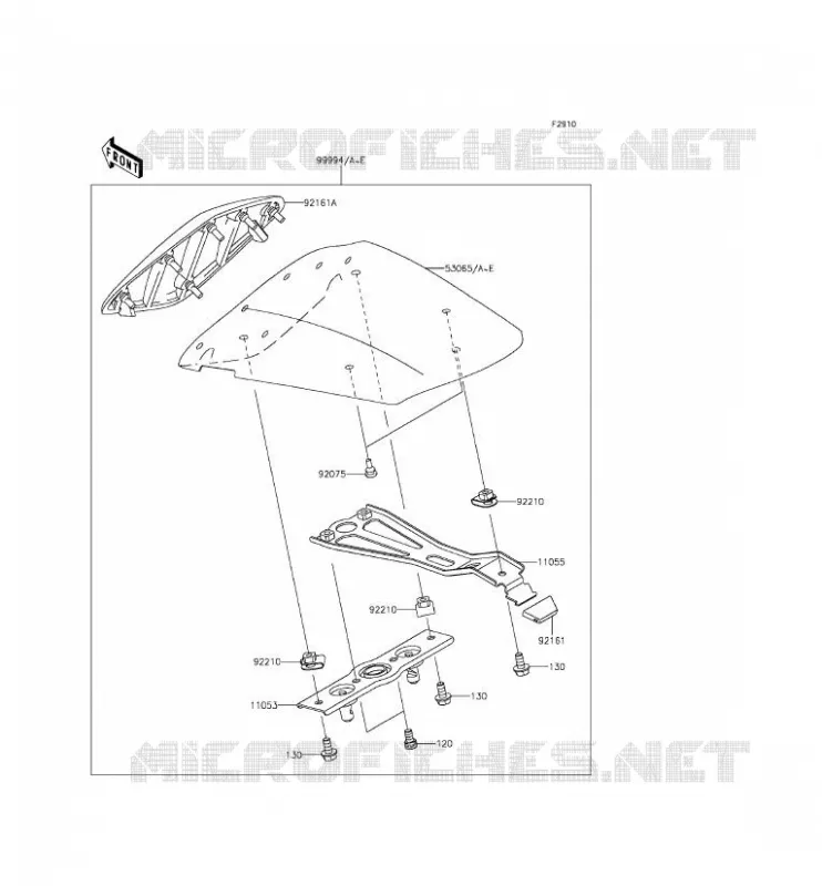ACCESSORY (COUVRE SELLE) Kawasaki MOTOS 636 2015 NINJA ZX-6R ABS  ZX636FFFA