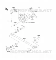BRAKE PEDAL voor Kawasaki ZXR750 1992