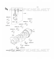 CRANKSHAFT voor Kawasaki ZXR750 1992
