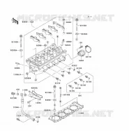 CYLINDER HEAD voor Kawasaki ZXR750 1992