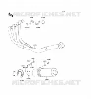EXHAUST voor Kawasaki ZXR750 1992