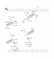FOOTREST voor Kawasaki ZXR750 1992
