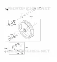 FRONT HUB voor Kawasaki ZXR750 1992