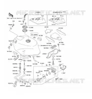 FUEL TANK voor Kawasaki ZXR750 1992