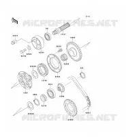 GENERATOR SHAFT voor Kawasaki ZXR750 1992