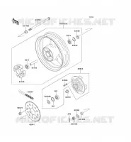 REAR HUB voor Kawasaki ZXR750 1992