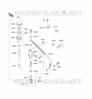 REAR MASTER CYLINDER voor Kawasaki ZXR750 1992