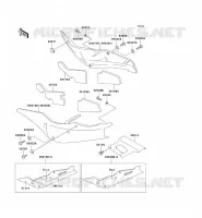 SIDE COVERS   CHAIN COVER voor Kawasaki ZXR750 1992
