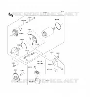 STARTER MOTOR voor Kawasaki ZXR750 1992