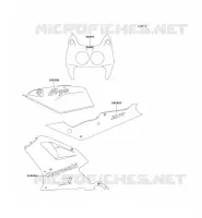 STICKER(ROUGE) voor Kawasaki ZXR750 1992