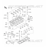 CYLINDER HEAD voor Kawasaki ZXR750 1992