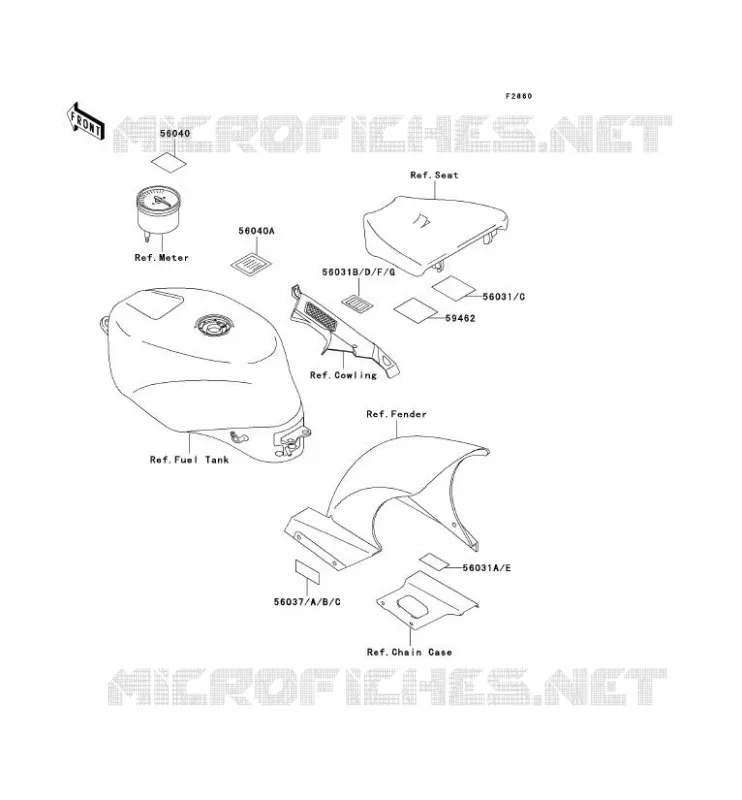 LABELS Kawasaki MOTOS 750 1994 ZXR750  ZX750-L2