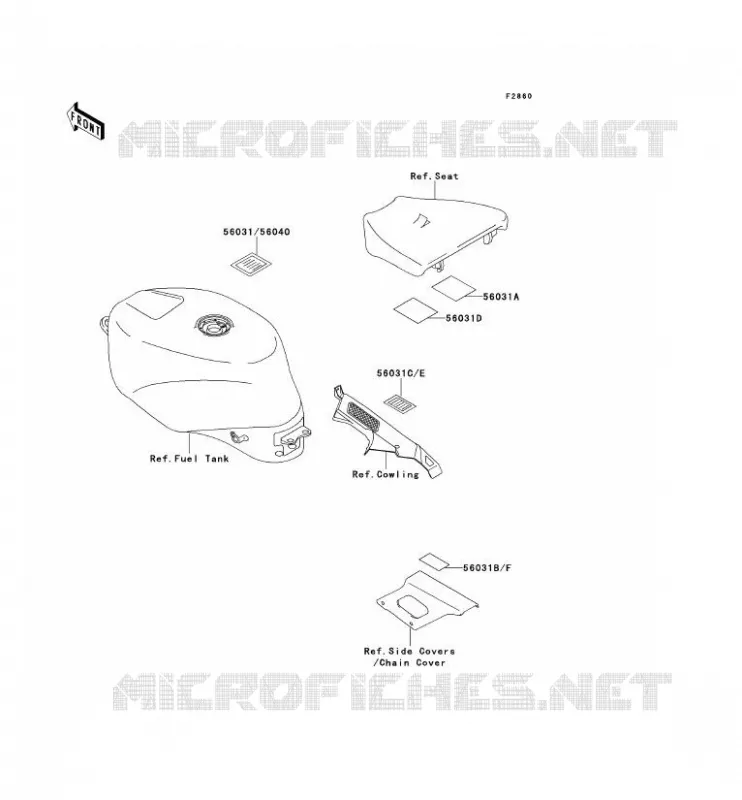 LABELS Kawasaki MOTOS 750 1993 ZXR750R  ZX750-M1