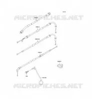 CABLES voor Kawasaki NINJA ZX-7RR 1996