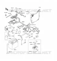 CHASSIS ELECTRICAL EQUIPMENT voor Kawasaki NINJA ZX-7RR 1996