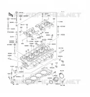 CYLINDER HEAD voor Kawasaki NINJA ZX-7RR 1996