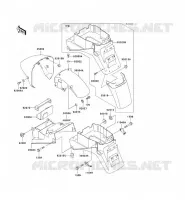FENDER voor Kawasaki NINJA ZX-7RR 1996