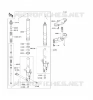 FRONT FORK voor Kawasaki NINJA ZX-7RR 1996