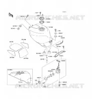 FUEL TANK voor Kawasaki NINJA ZX-7RR 1996