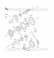 GENERATOR SHAFT voor Kawasaki NINJA ZX-7RR 1996