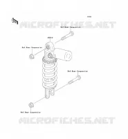 SUSPENSION   SHOCK ABSORBER voor Kawasaki NINJA ZX-7RR 1996