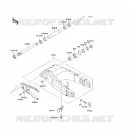 SWINGARM voor Kawasaki NINJA ZX-7RR 1996