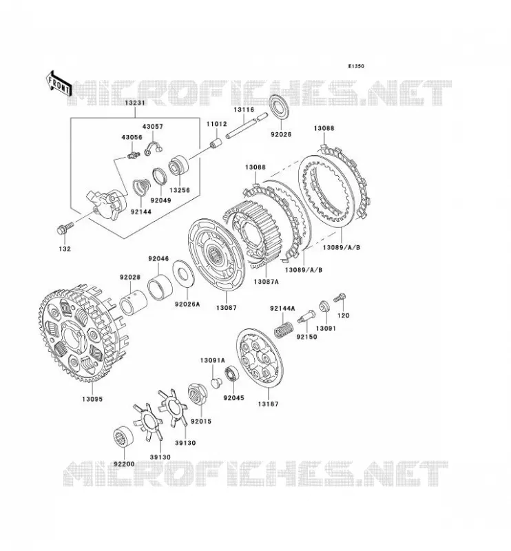 CLUTCH Kawasaki MOTOS 750 1997 NINJA ZX-7R  ZX750-P2