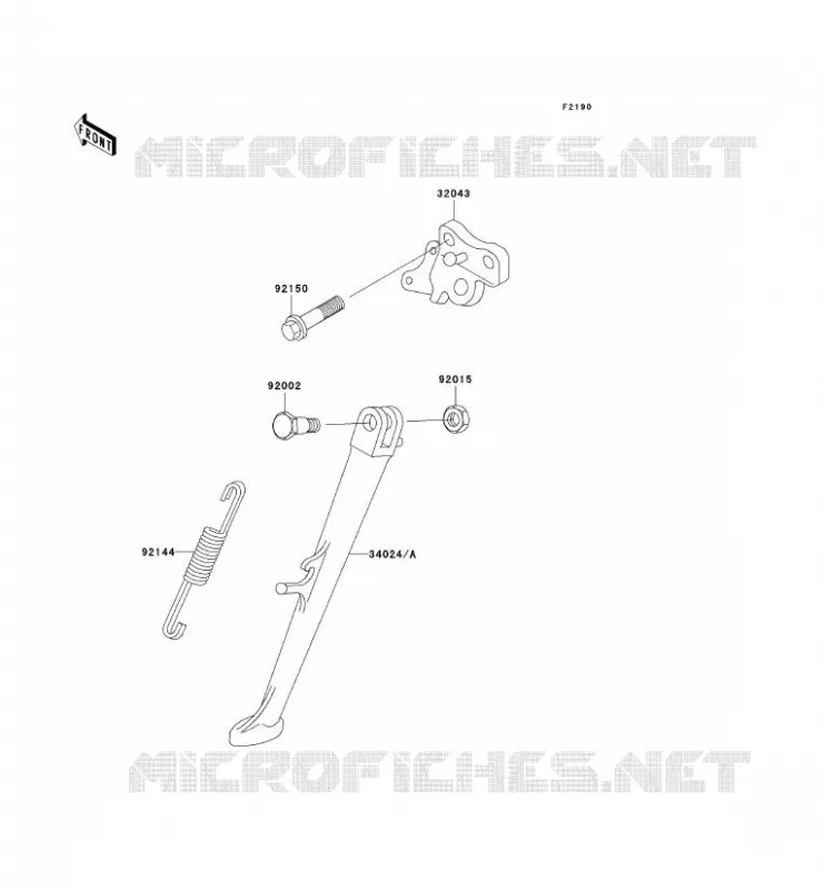 STAND Kawasaki MOTOS 750 1998 NINJA ZX-7R  ZX750-P3