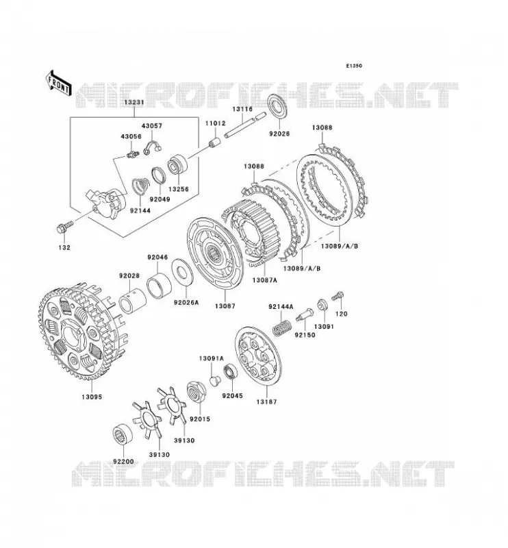 CLUTCH Kawasaki MOTOS 750 1999 NINJA ZX-7R  ZX750-P4