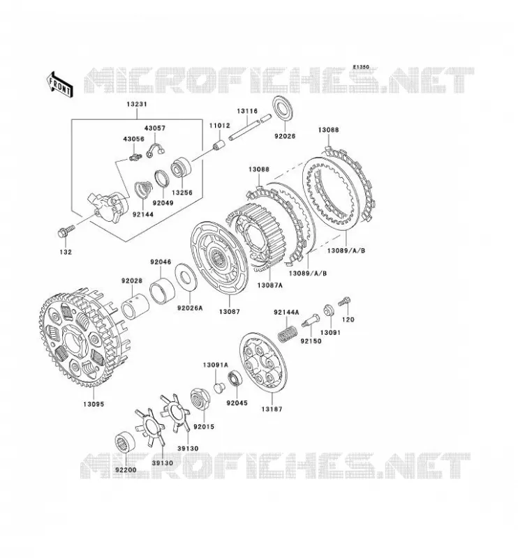 CLUTCH Kawasaki MOTOS 750 1999 NINJA ZX-7R  ZX750-P4
