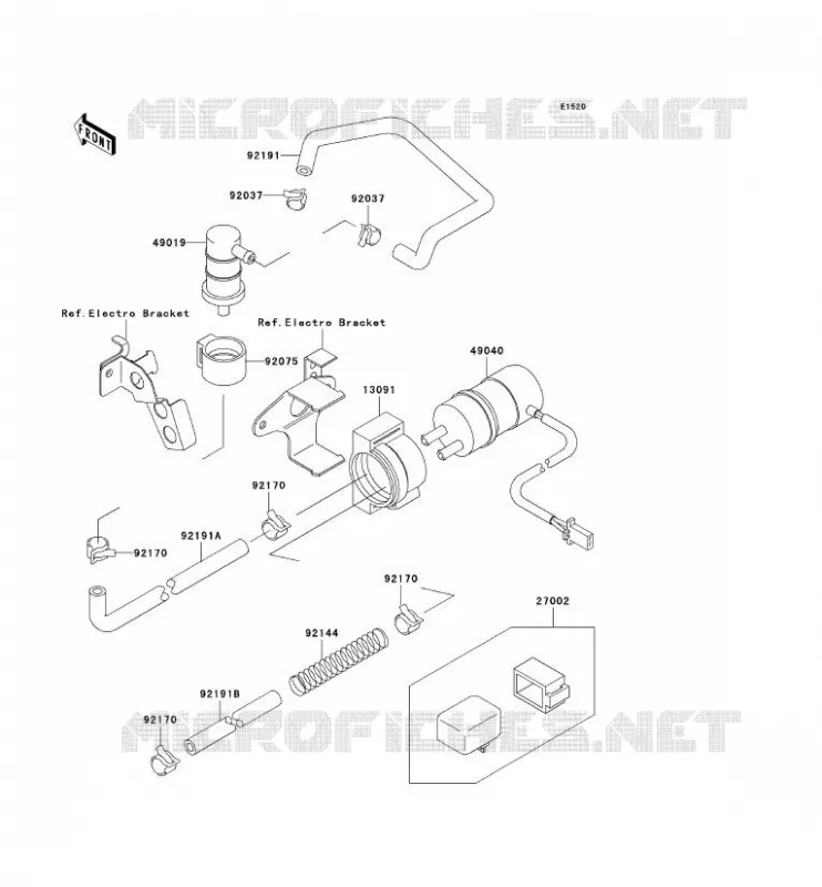 FUEL PUMP Kawasaki MOTOS 750 2000 NINJA ZX-7R  ZX750-P5