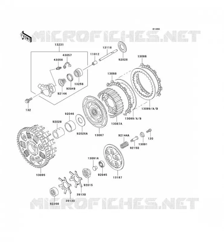CLUTCH Kawasaki MOTOS 750 2003 NINJA ZX-7R  ZX750-P8