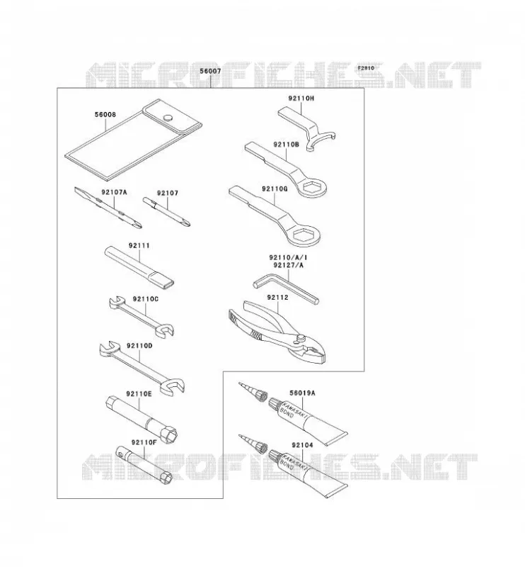 TOOL Kawasaki MOTOS 750 2003 NINJA ZX-7R  ZX750-P8