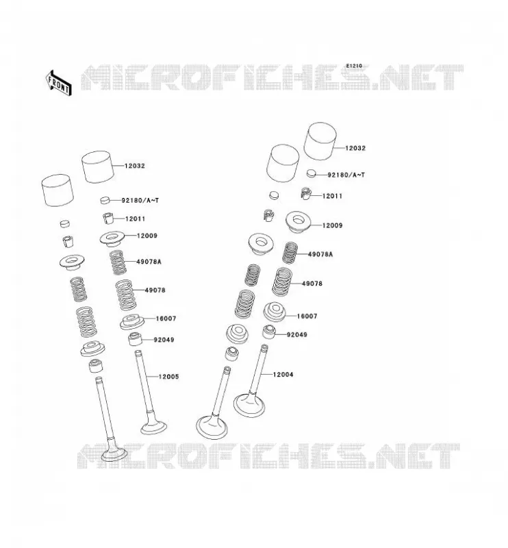 VALVE Kawasaki MOTOS 750 2003 NINJA ZX-7R  ZX750-P8