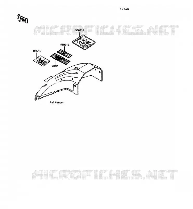LABELS Kawasaki MOTOS 900 1993 GPZ900R  ZX900-A10