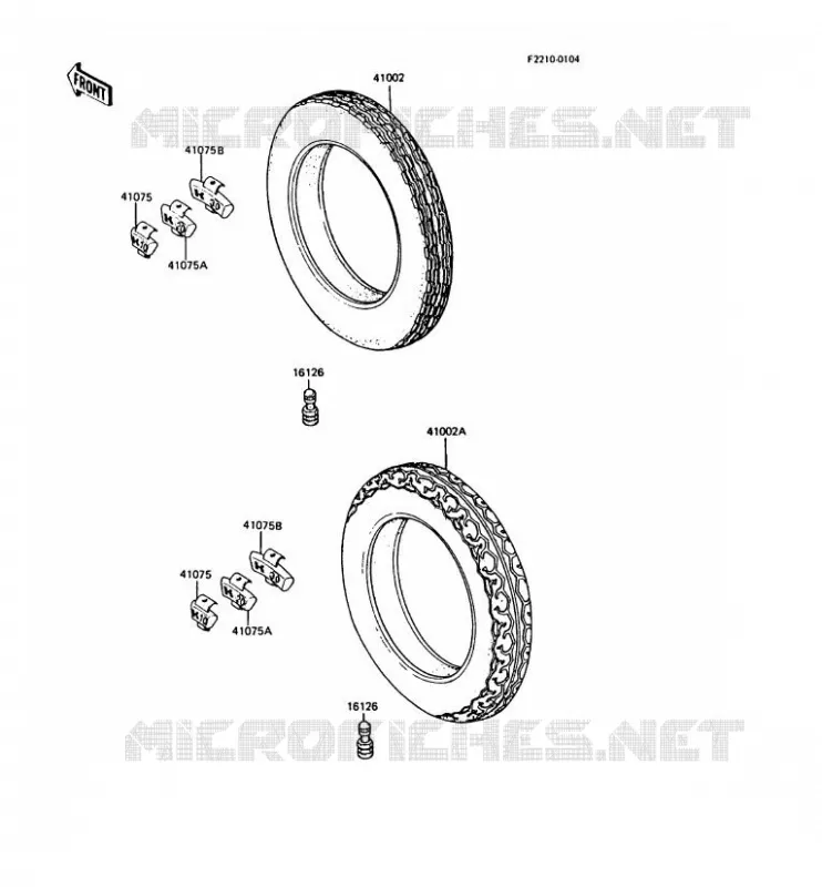 TIRES Kawasaki MOTOS 900 1987 GPZ900R  ZX900-A4