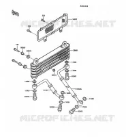OIL RADIATOR voor Kawasaki GPZ900R 1988