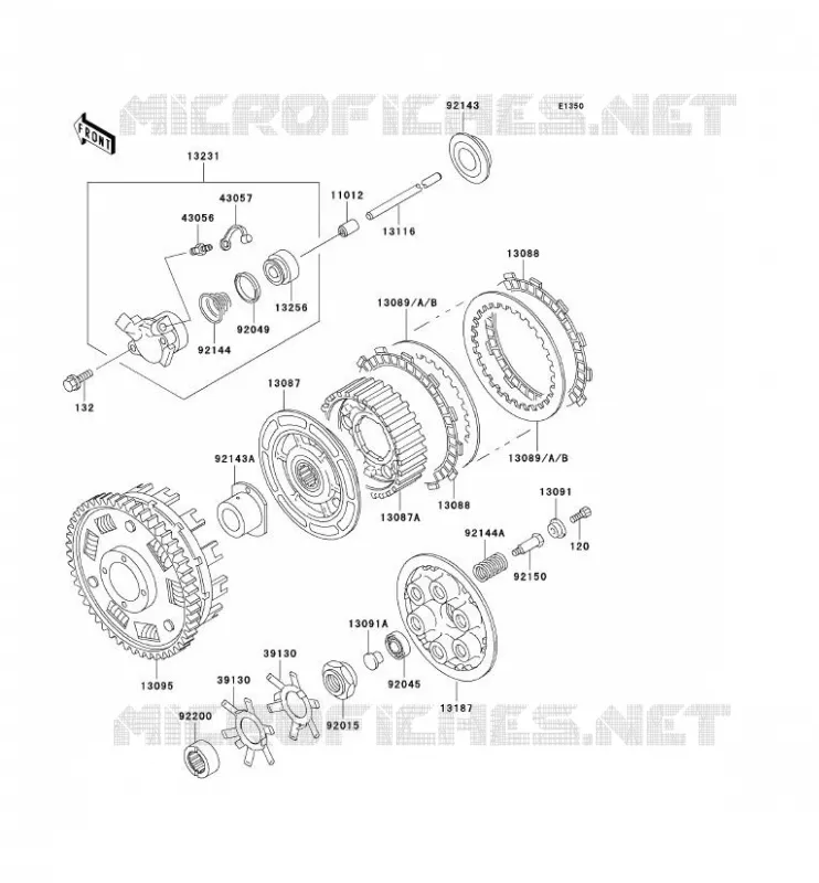 CLUTCH Kawasaki MOTOS 900 1995 NINJA ZX-9R  ZX900-B2