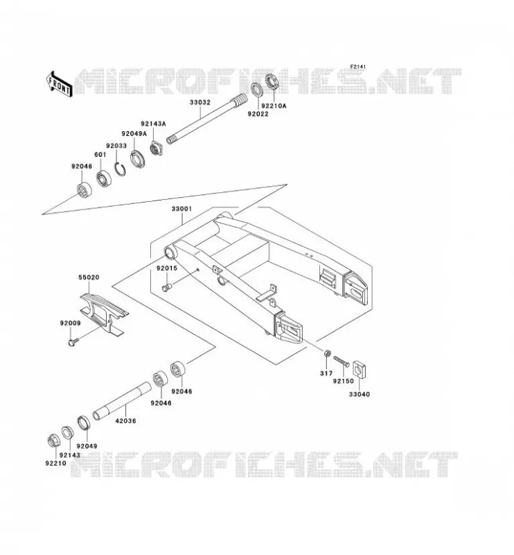 SWINGARM Kawasaki MOTOS 900 1999 NINJA ZX-9R  ZX900-C2