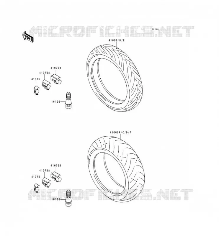 TIRES Kawasaki MOTOS 900 1999 NINJA ZX-9R  ZX900-C2