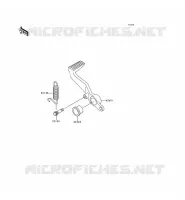 BRAKE PEDAL voor Kawasaki NINJA ZX-9R 1999