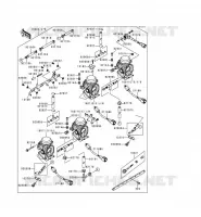 CARBURETOR( ZX900CE026356) voor Kawasaki NINJA ZX-9R 1999