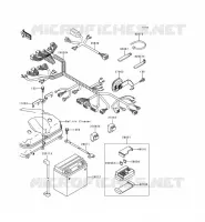 CHASSIS ELECTRICAL EQUIPMENT voor Kawasaki NINJA ZX-9R 1999
